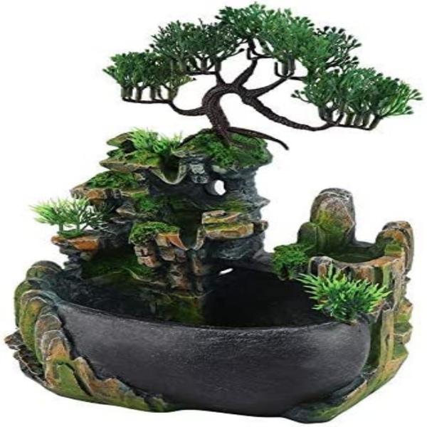 Fuente de agua minimalista paisajismo led portátil 