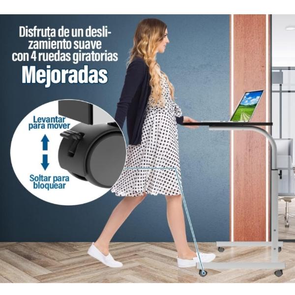 Escritorio móvil laptop oficina casa ajustable 