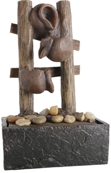 Fuente zen cascada jarros portátil decoración sala oficina 
