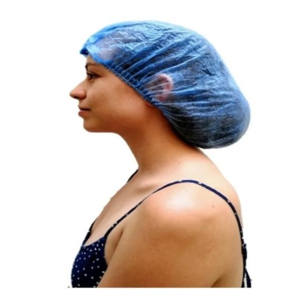Gorro paciente plisado con elástico desechable 100 piezas