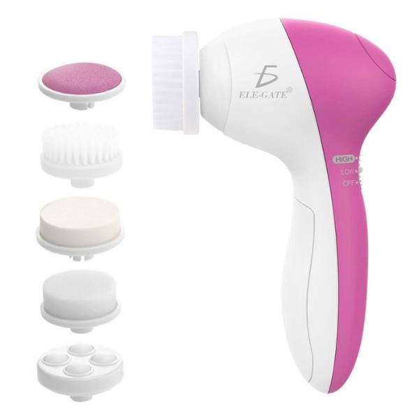 Limpiador Facial Eléctrico 5 En 1 Masajeador Exfoliante Suavizante