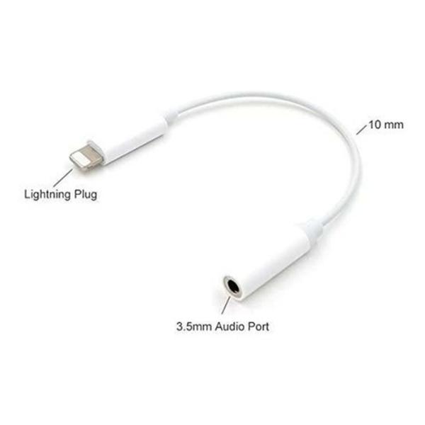 Adaptador Lightning 8 pin a Jack de 3.5 mm audio