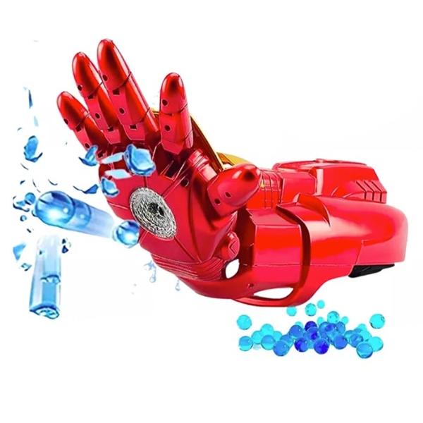Guante Lanzador De Hidrogel con Luz Iron Man
