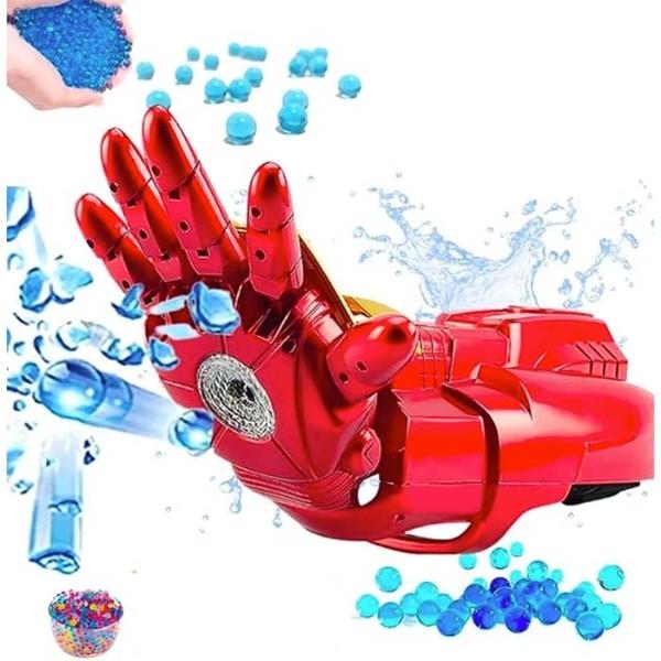 Guante Lanzador De Hidrogel con Luz Iron Man