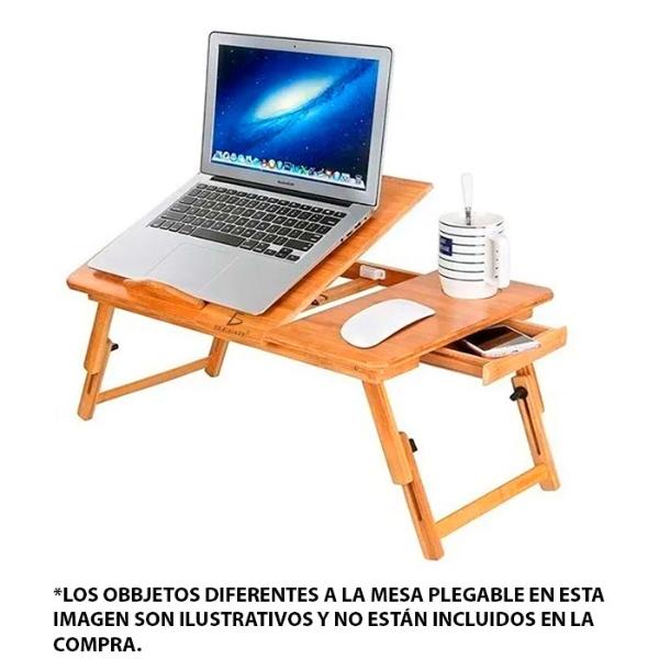 Mesa De Cama Bamboo Con Base ventilada