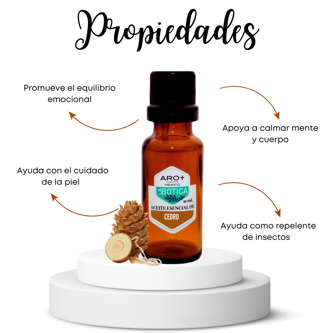 Aceite Esencial Cedro 100% Puro, Uso Terapéutico, Aromaterapia.