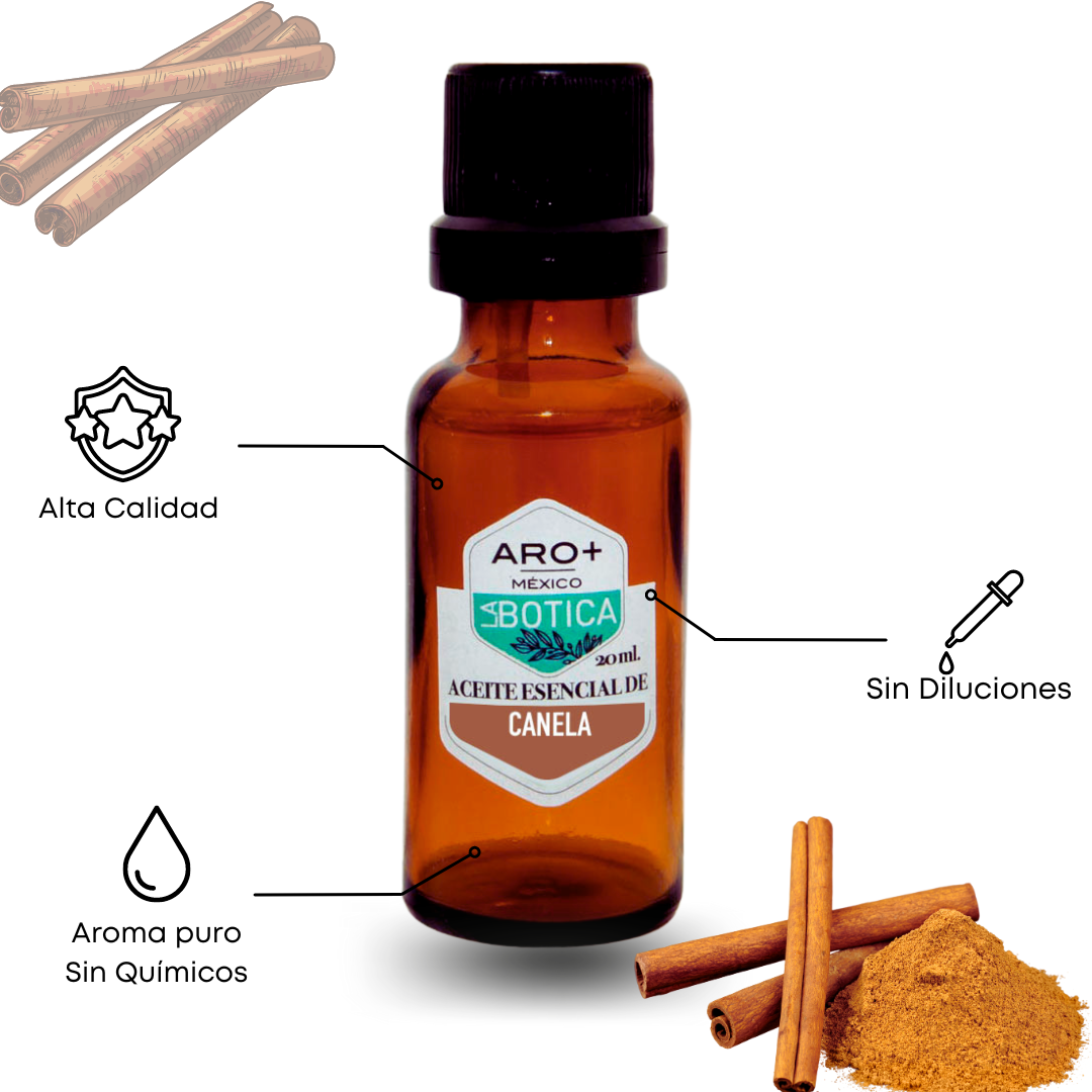 Aceite Esencial Canela 100% Puro, Uso Terapéutico, Aromaterapia.