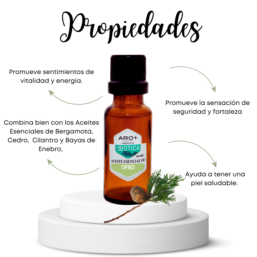 Aceite Esencial Ciprés 100% Puro, Uso Terapéutico, Aromaterapia.