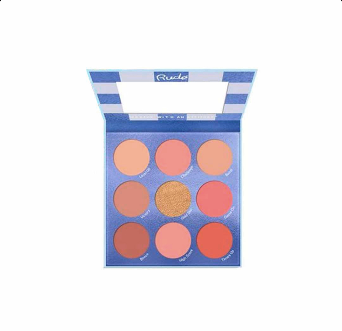 Paleta De 9 Rubores Blush Crush Level Up Rude.