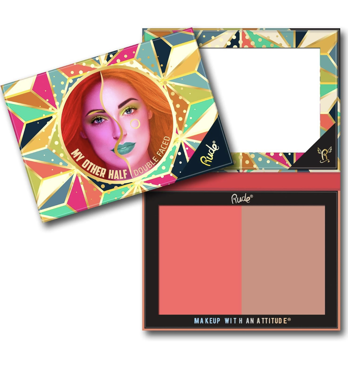 Paleta De Rostro Dúo Tono My Other Half Duo Double Faced Rude.