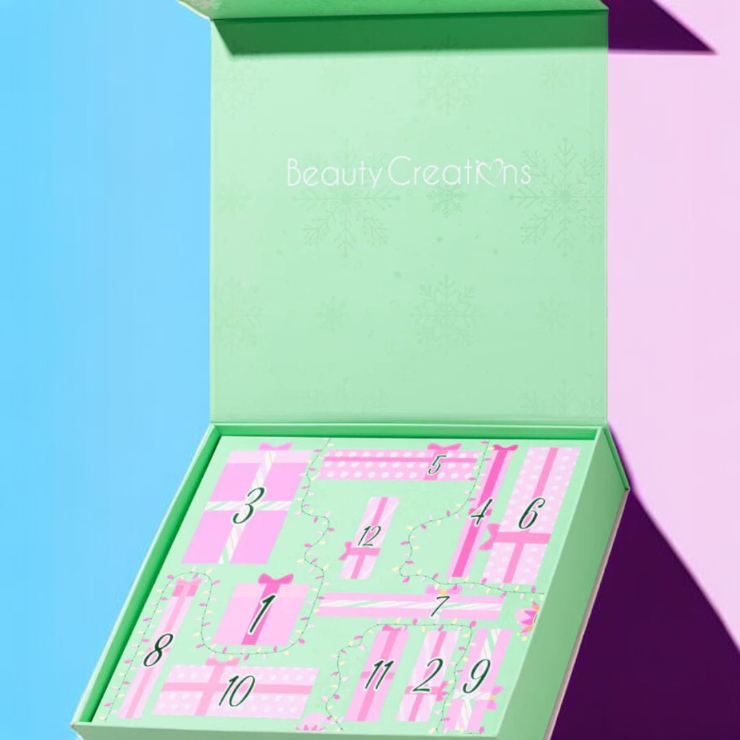 Calendario De Adviento 12 Dias de Travesuras Beauty Creations.