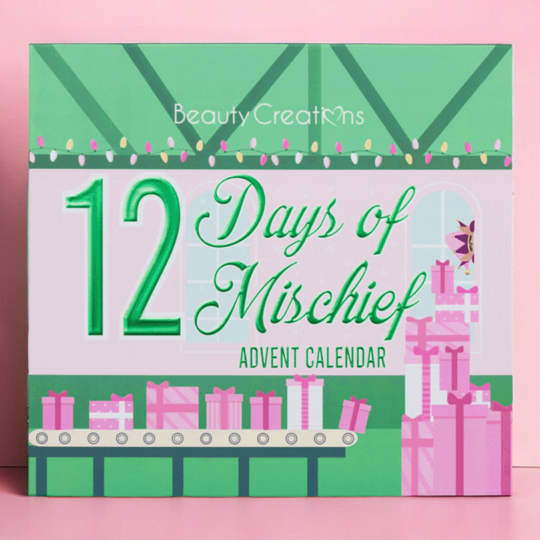 Calendario De Adviento 12 Dias de Travesuras Beauty Creations.