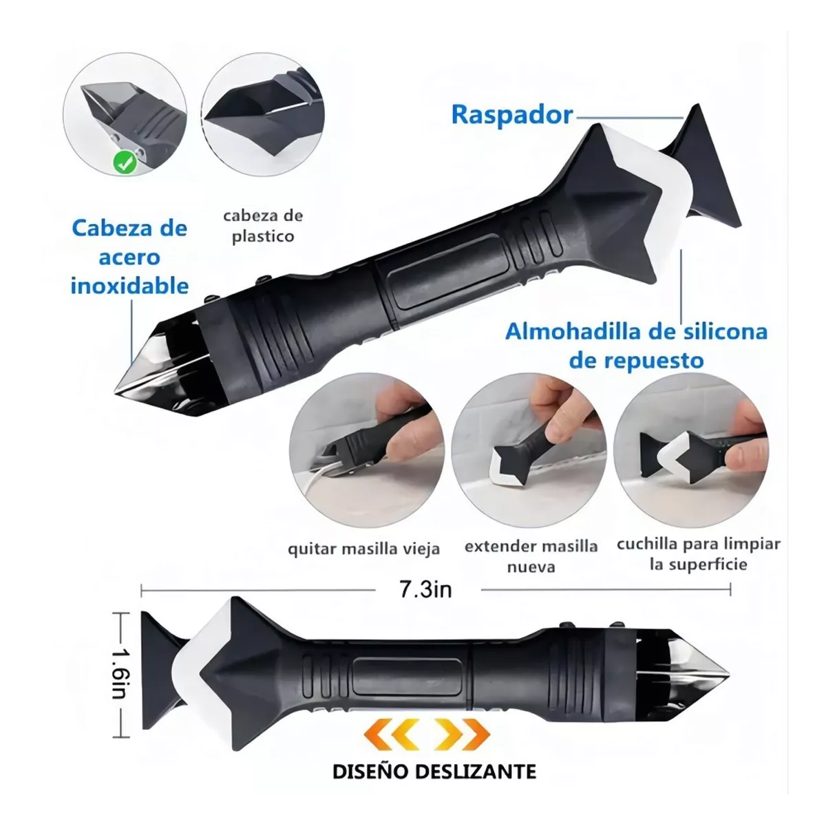 Removedor De Sellador De Silicona Herramienta De Calafateo