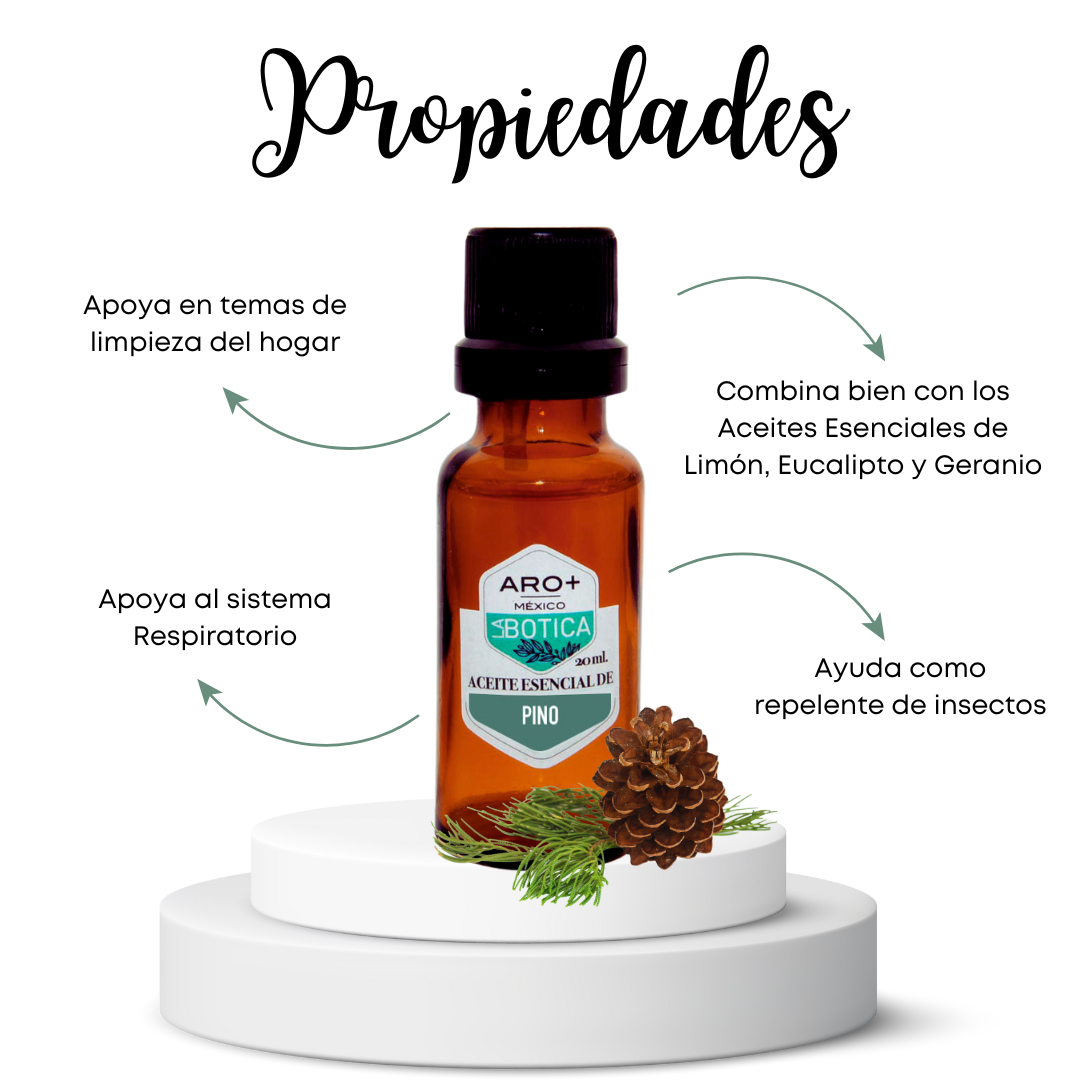 Aceite Esencial Pino 100% Puro, Uso Terapéutico, Aromaterapia.