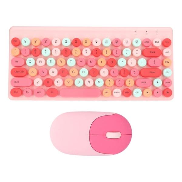 Kit Teclado y Mouse Bluetooth Gadgets&Fun Con Diseño Retro