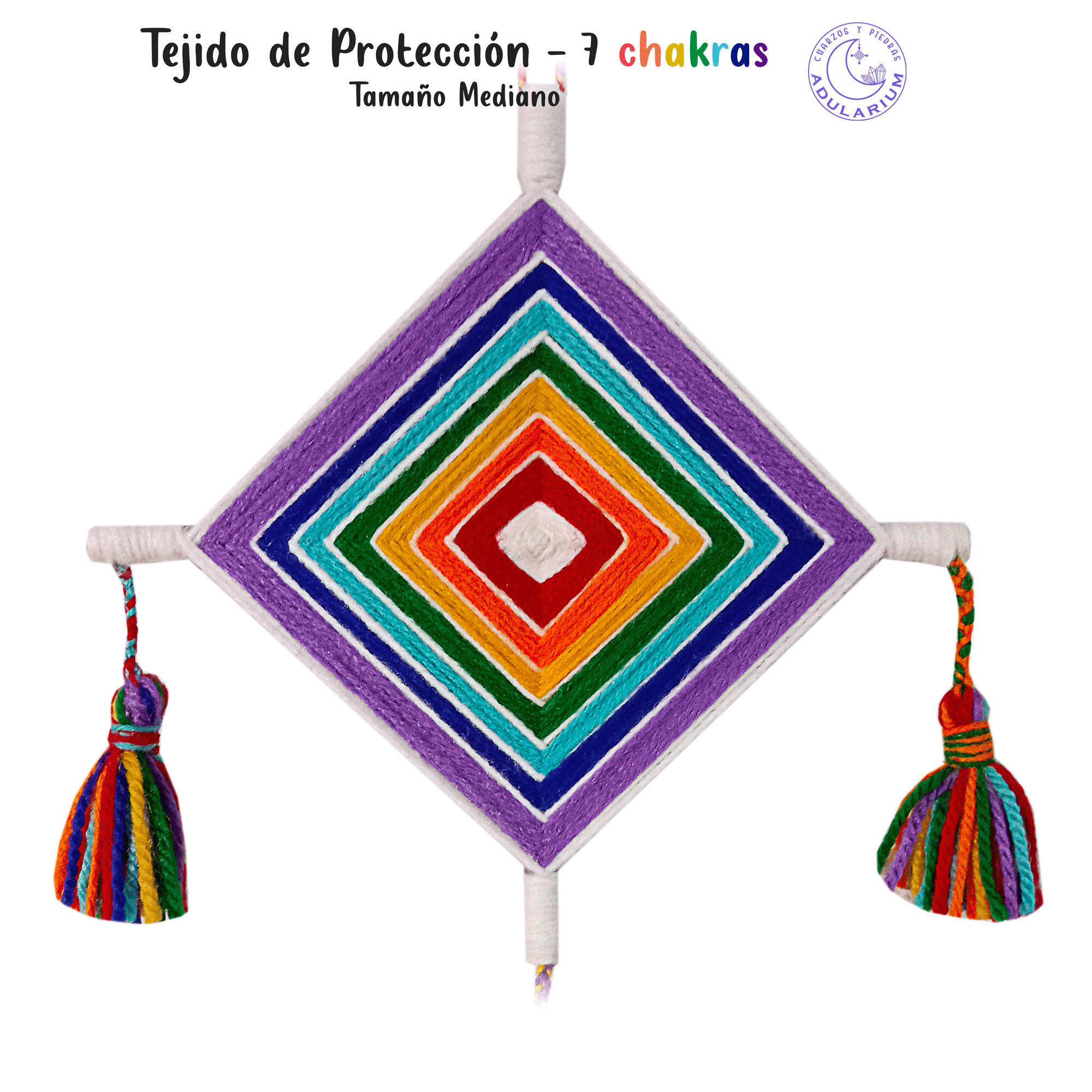 Tejido de Protección Ojo de dios 7 Chakras