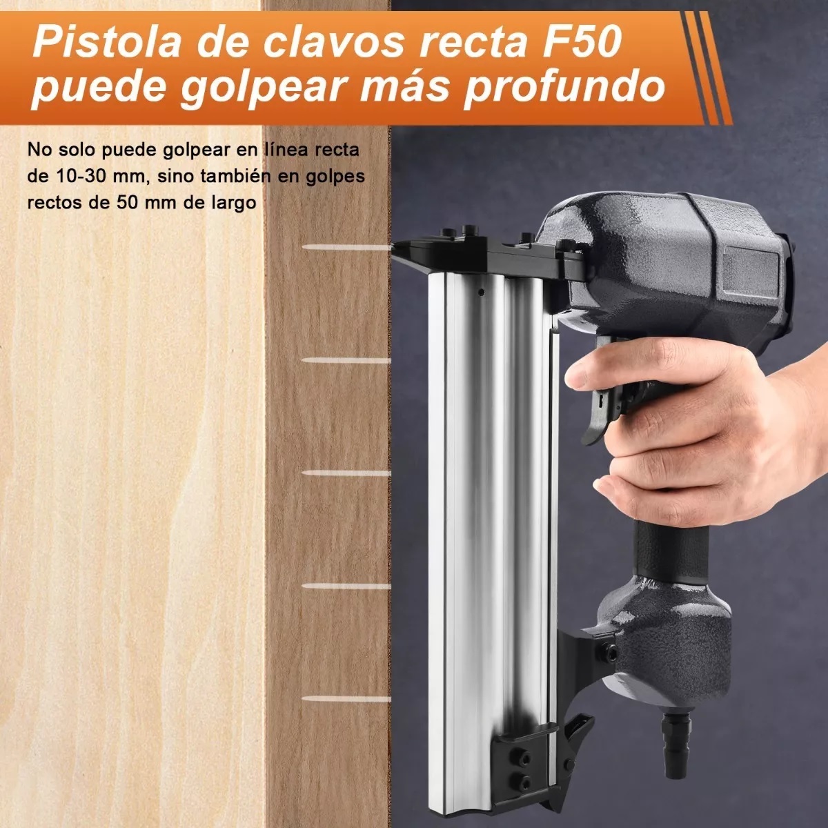 Pistola Clavadora Para Carpintería Goxawee Con 2000 Clavos.