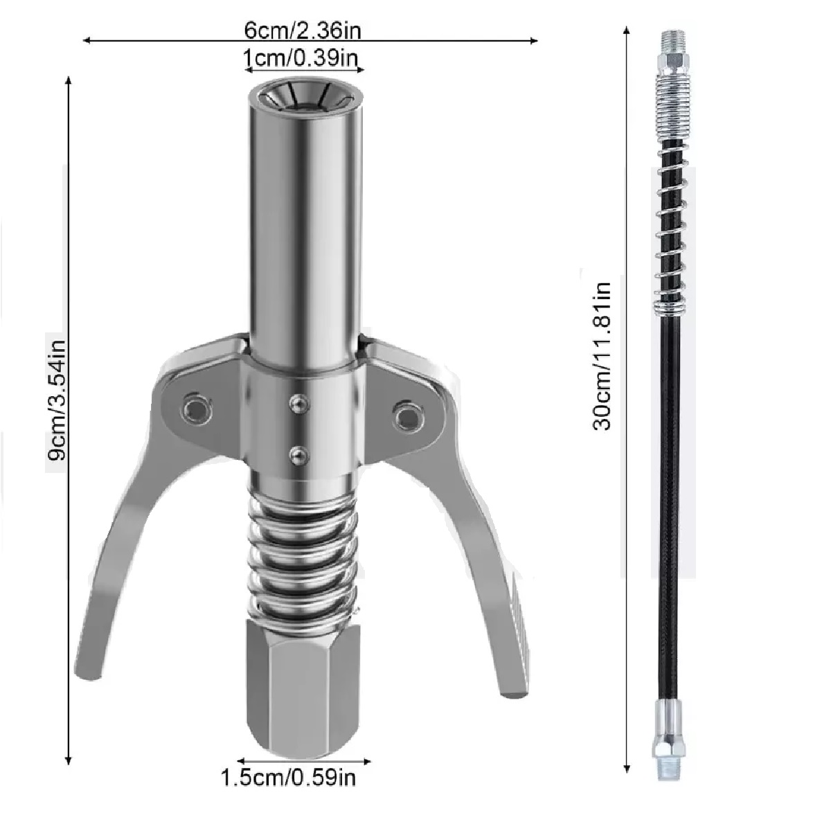 Boquilla Para Pistola De Engrase De 1/8 Npt, 10000 Psi