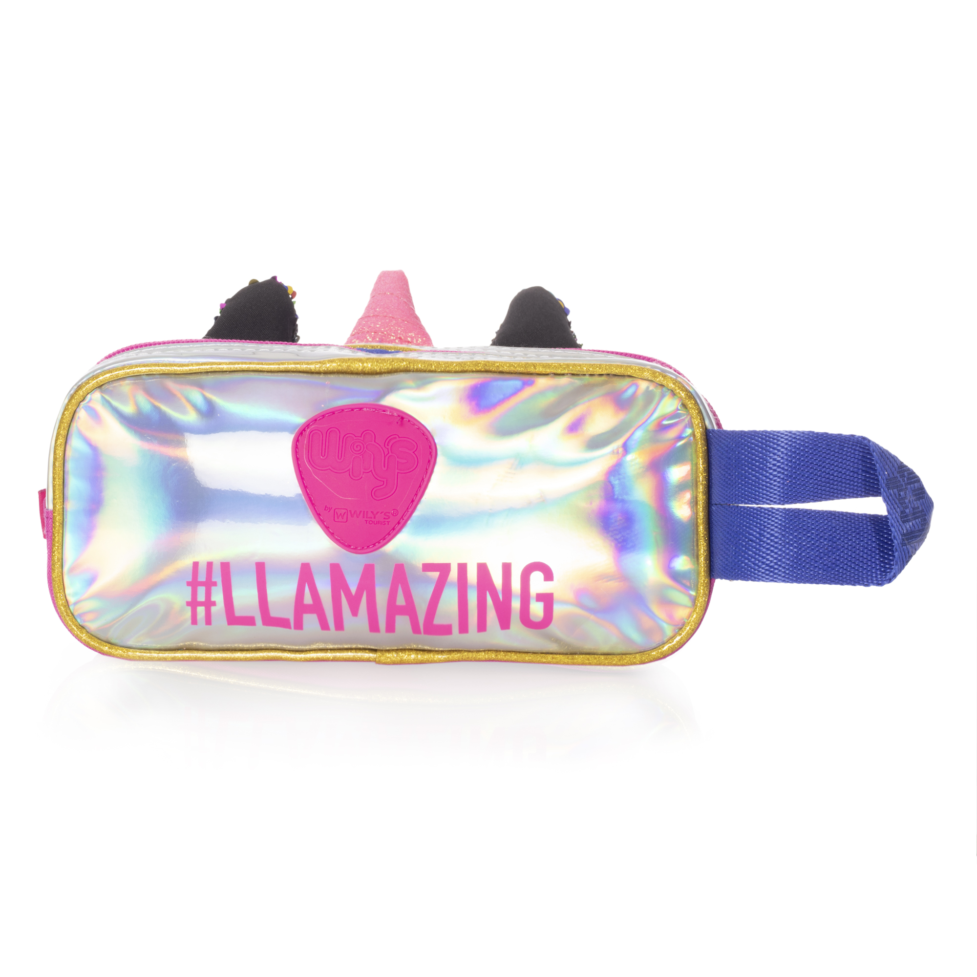 Lapicera Llama Unicornio Lentejuela Reversible Wilys Wt380 Color Multicolor.