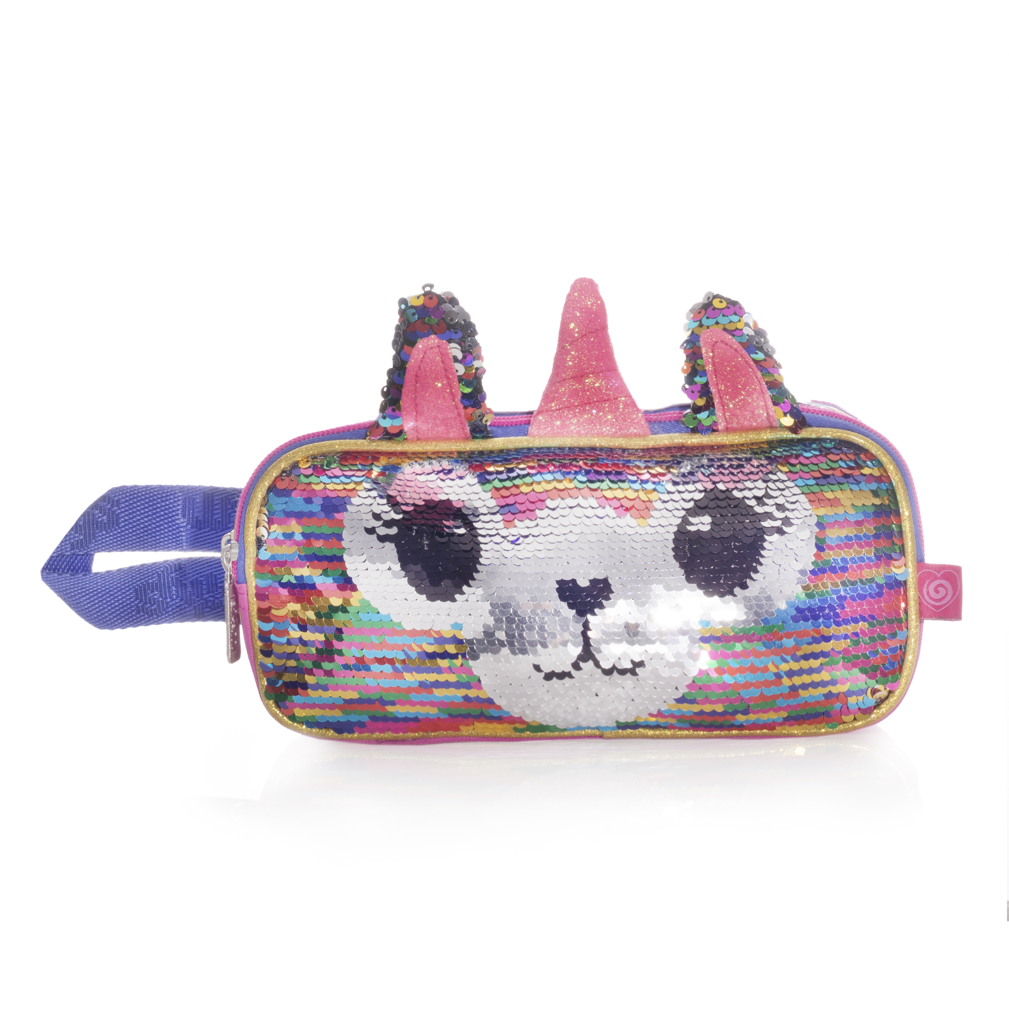 Lapicera Llama Unicornio Lentejuela Reversible Wilys Wt380 Color Multicolor.