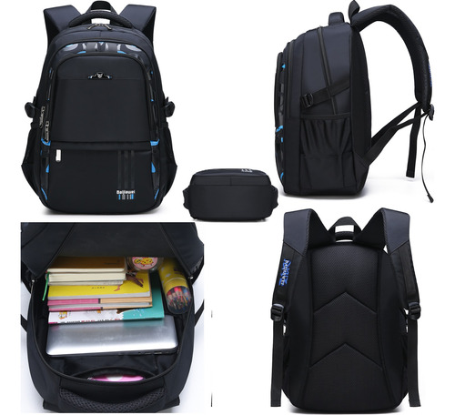 Mochila Escolar De Laptop Para Estudiantes Primarios Para Escolar Viaje Estilo Juvenil Casual Unisex De Gran Capacidad Con Multi Bolsillos Mochila