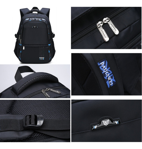 Mochila Escolar De Laptop Para Estudiantes Primarios Para Escolar Viaje Estilo Juvenil Casual Unisex De Gran Capacidad Con Multi Bolsillos Mochila