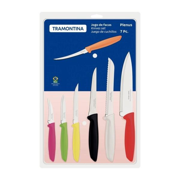 Juego de Cuchillos Tramontina Plenus Multicolor 7 Piezas