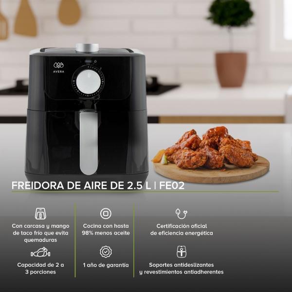 AVERA Freidora de Aire 2.5 litros  FE02