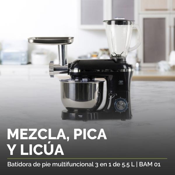 Batidora de Pedestal Multifuncional 6 Vel 5.5 lt BAM01