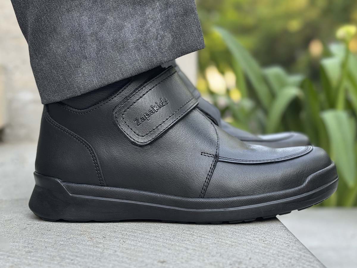 Zapatos Escolares Zapakids Bota Casual Piel Negro ZK00023 Niño 
