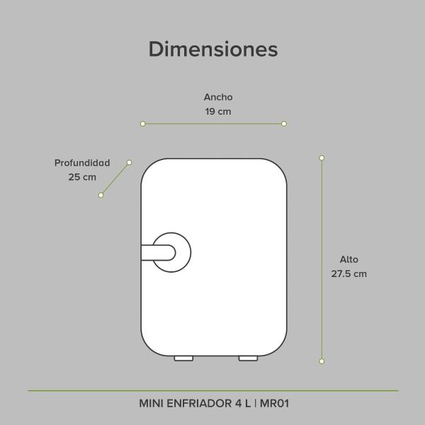 Mini Refrigerador Portátil Auto Casa Oficina Avera MR01