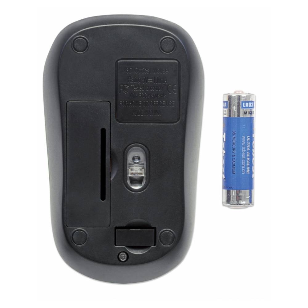 Mouse Inalámbrico Manhattan 179416 Óptico Success 1000 DPI.