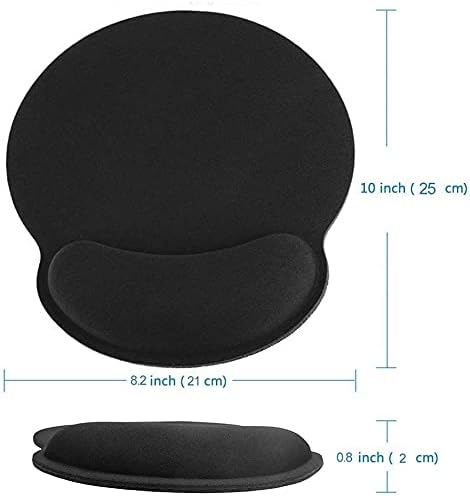 TEKXDD Mouse Pad, Alfombrilla de Ratón Ergonomic, Base de Goma Antideslizante Mousepad, Gel Cojín de Reposamuñecas para Oficina, Computadora, Computadora Portátil, Hogar, Juegos.
