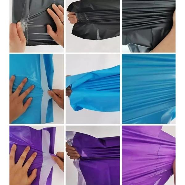 100 Bolsas Envíos Empaques Mediana 25x33+4 Cm Resistentes