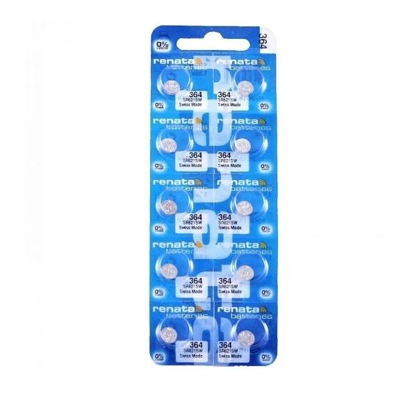 10 Pilas Para Reloj Renata 364 Sr621sw