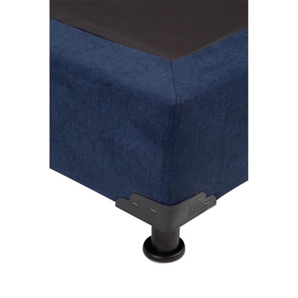 Colchón Matrimonial Spring Air Monaco con Box Azul, 2 Almohadas y Protector