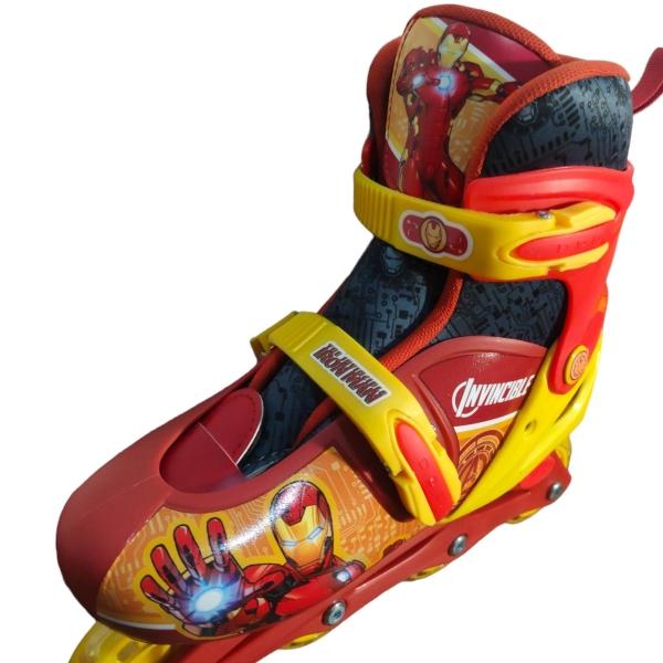 Patines en Linea para Niños Ajustables Avengers Iron Man  - 19a21.