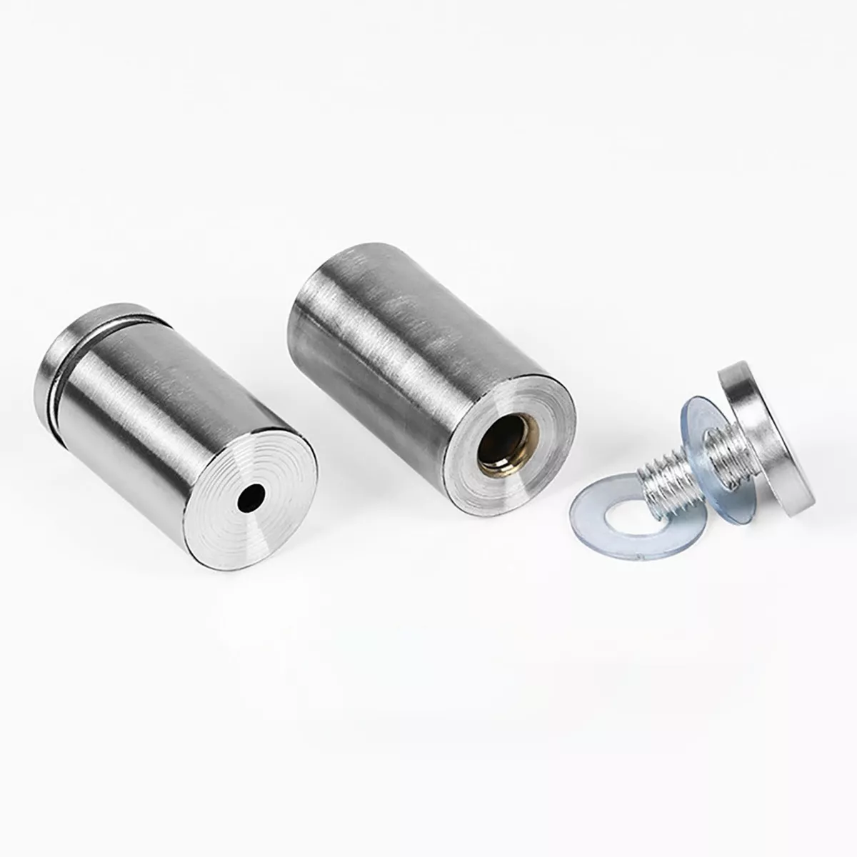 10 Tornillos De Soporte Para Letreros De Acero