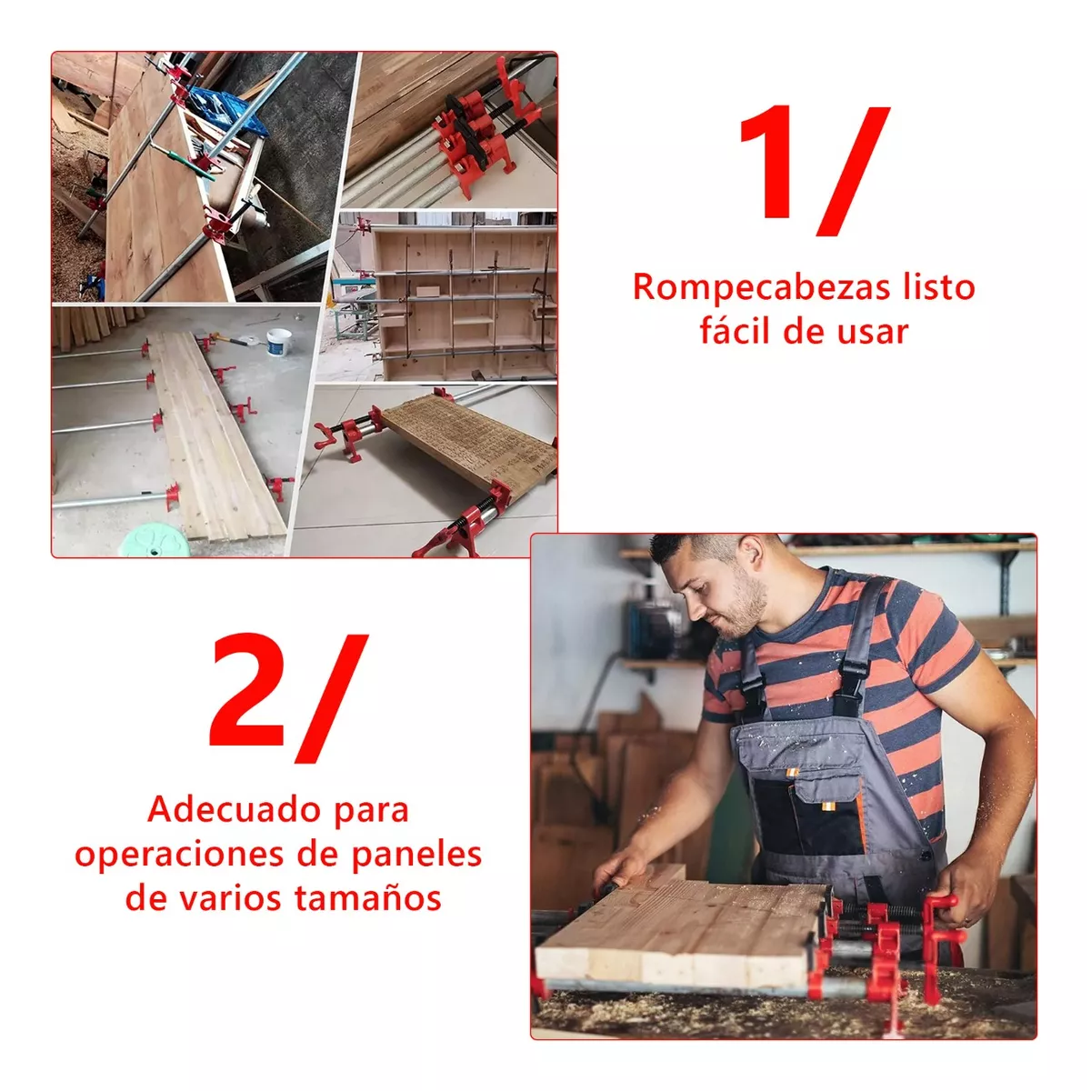 Prensa /abrazaderas Para Madera De Tubo 