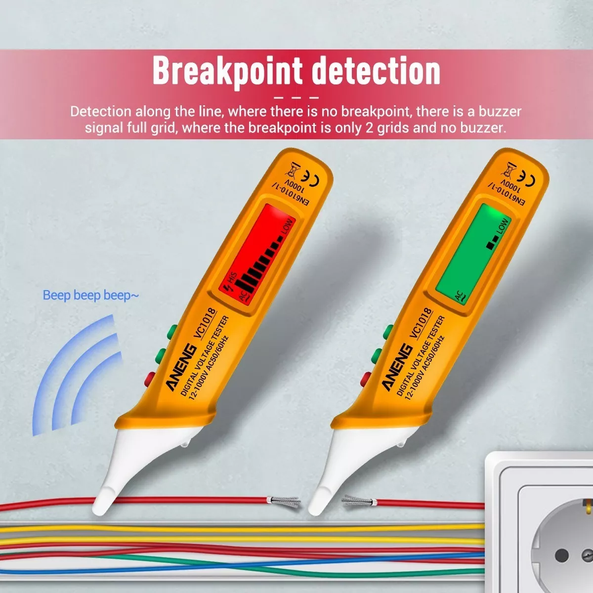 Lápiz Detector De Voltaje Probador De Corriente 