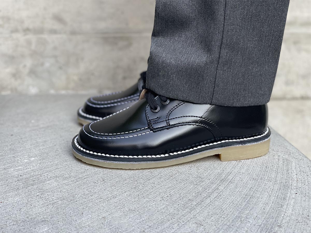 Zapato Escolar Elefante De Piel Negro Niño/Niña.