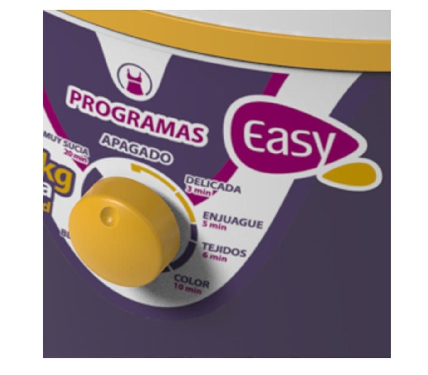 Lavadora Redonda Easy LRE21M 21KG Manual Blanco/Morado ORTY.