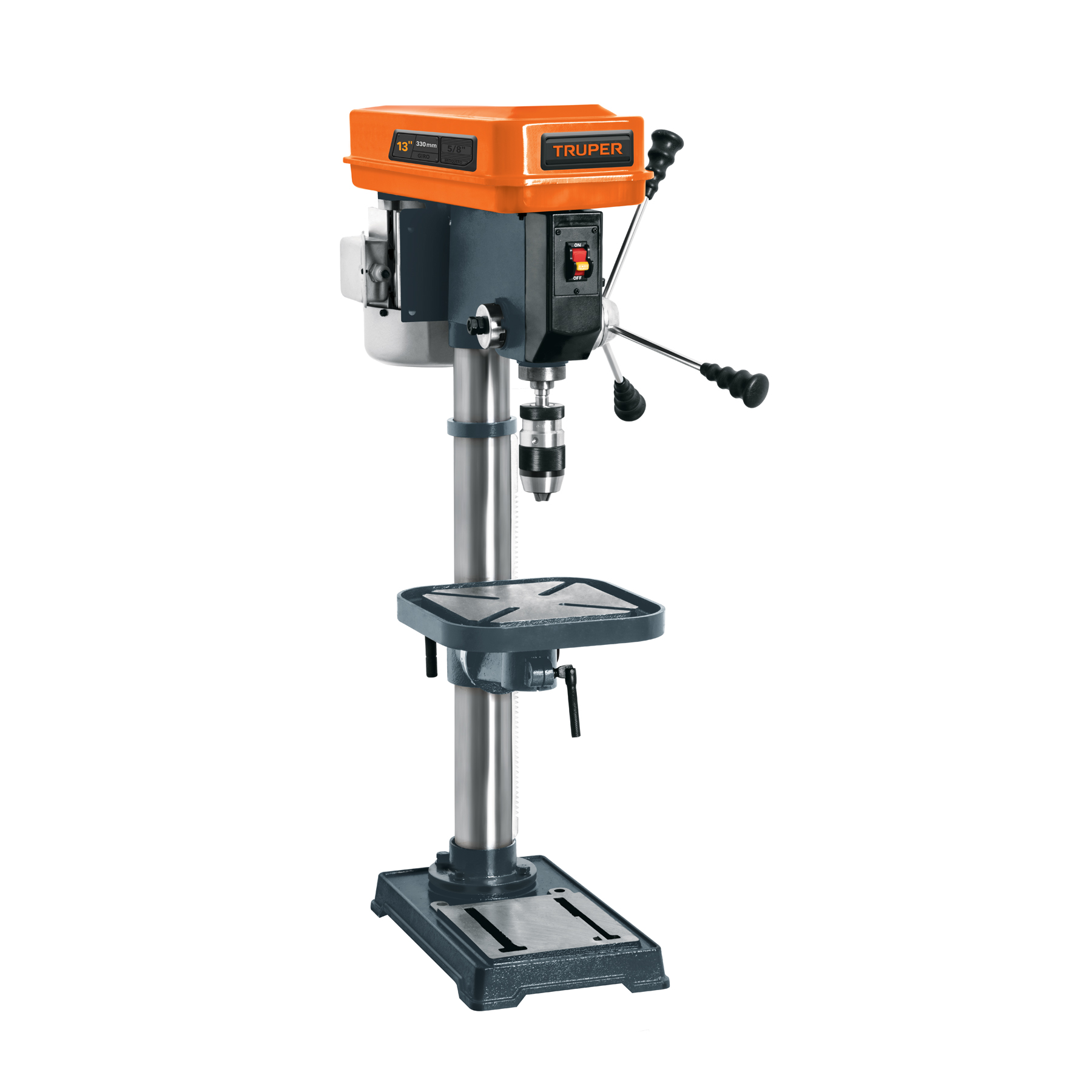 Taladro de piso Truper 13 pul 3/4 HP 560 W, broquero 5/8 TAPI13 gris