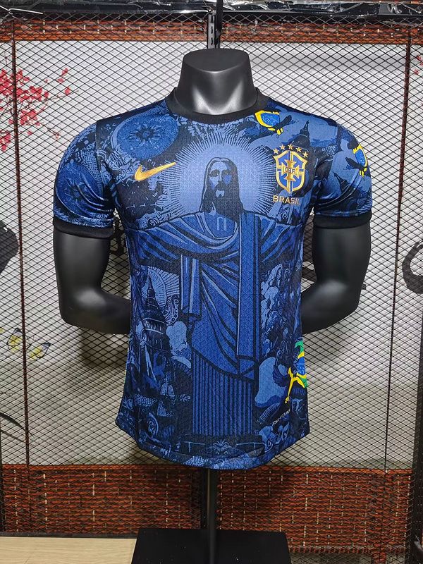 Nuevo! Jersey Brasil 2024/2025 Edicion Especial Corcovado Azul Talla S.
