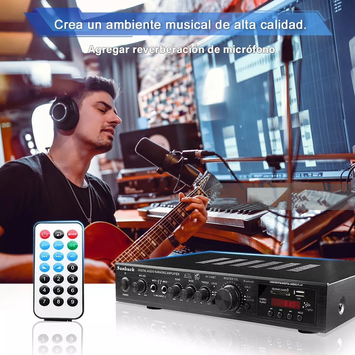 Amplificador De Audio Sunbuck De 5 Canales