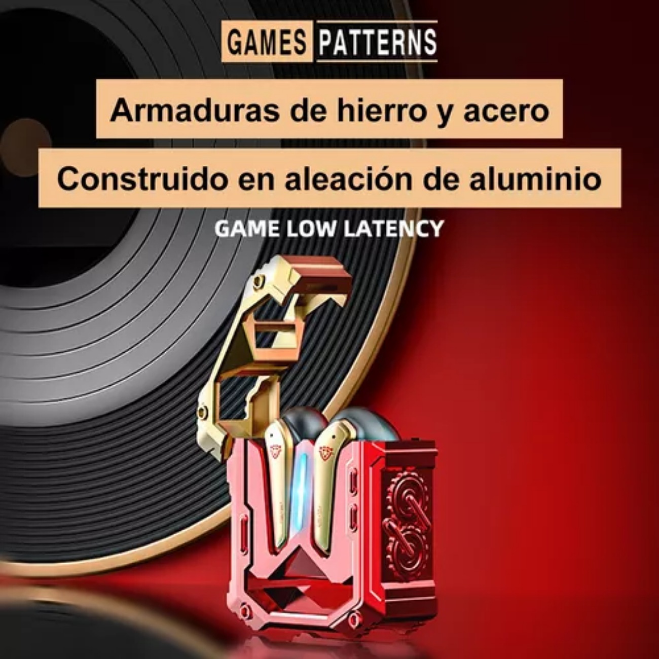 Auriculares Bluetooth Inalámbricos Para Juegos Iron Man