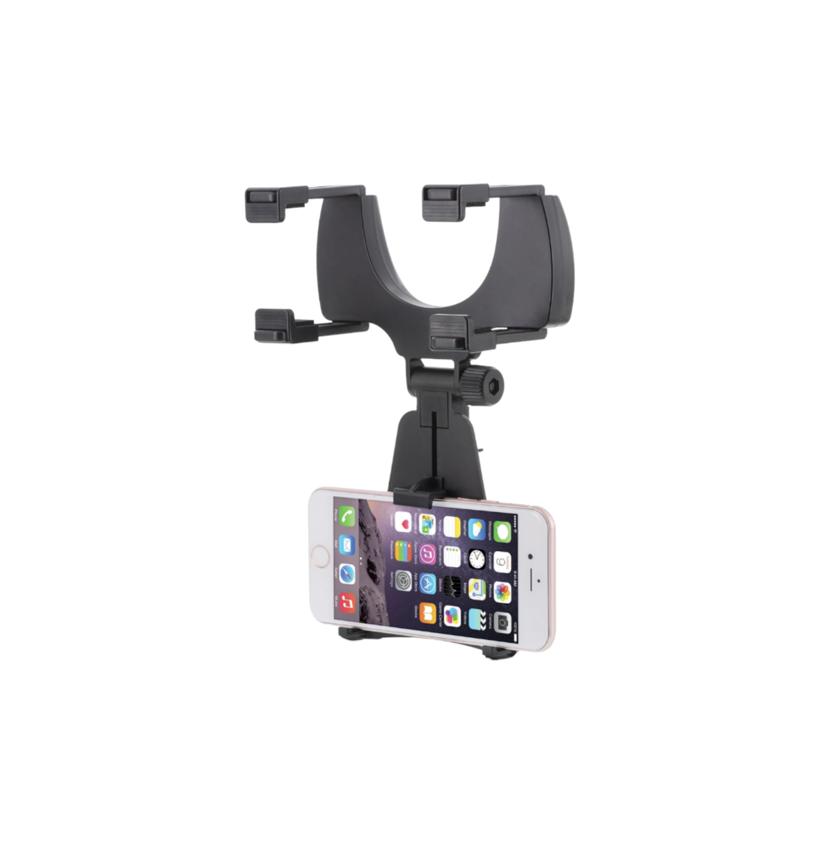 Soporte Universal Para Espejo Retrovisor de Auto Para Celular Color Negro.
