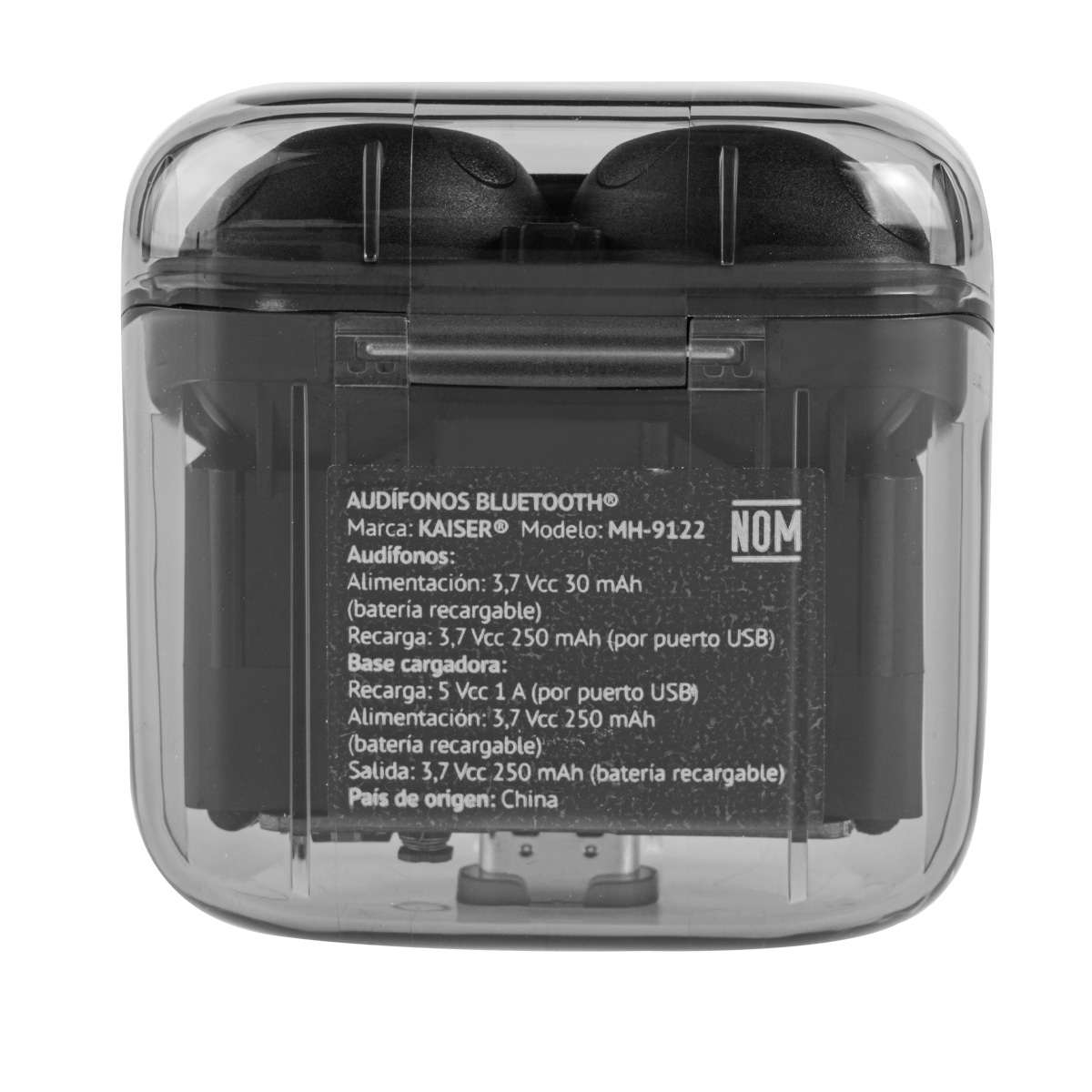 Audífonos True Wireless Kaiser Impermeables Mh-9122.