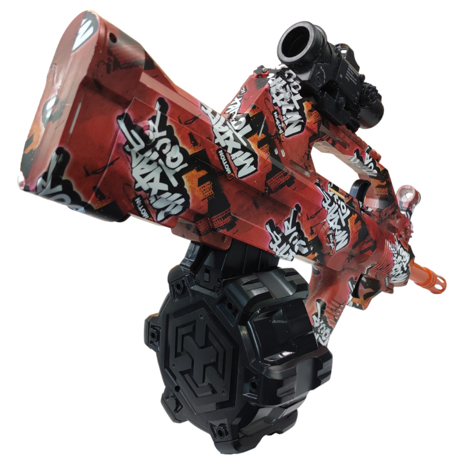 Pistola de Gel Automática Eléctrica,Niños Bolas Hidrogel M249 - Rojo.