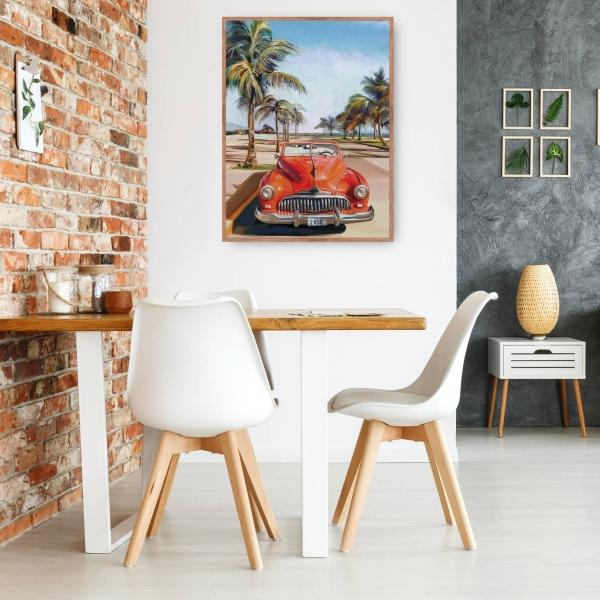Cuadro Decorativo - Día de playa retro I 107 cm x 81 cm